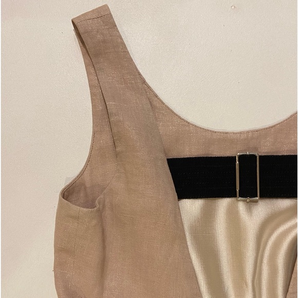 Dolce & Gabbana Gold Tweed Champagne Black Sleeveless Career to Cocktail Dress - Picture 10 of 16